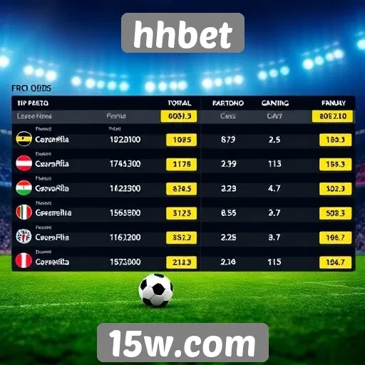 Comparativo de odds na plataforma hhbet